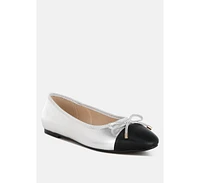 London Rag Minato Two Tone Ballet Flats