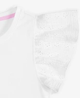Epic Threads Kid Girl Eyelet-Flutter-Sleeve Top, Exclusively at Macy's