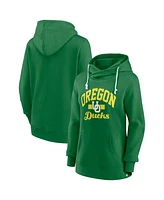 Fanatics Women's Green Oregon Ducks Lock It Down Iconic Fleece Pullover Hoodie