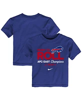 Nike Toddler Royal Buffalo Bills 2024 Afc East Division Champions Locker Room Trophy Collection T-Shirt