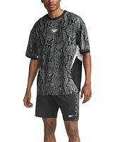 Reebok Men's Snake 7" Aop Panel Athletic Shorts