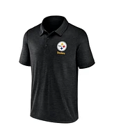 Fanatics Men's Black Pittsburgh Steelers Making Waves Polo