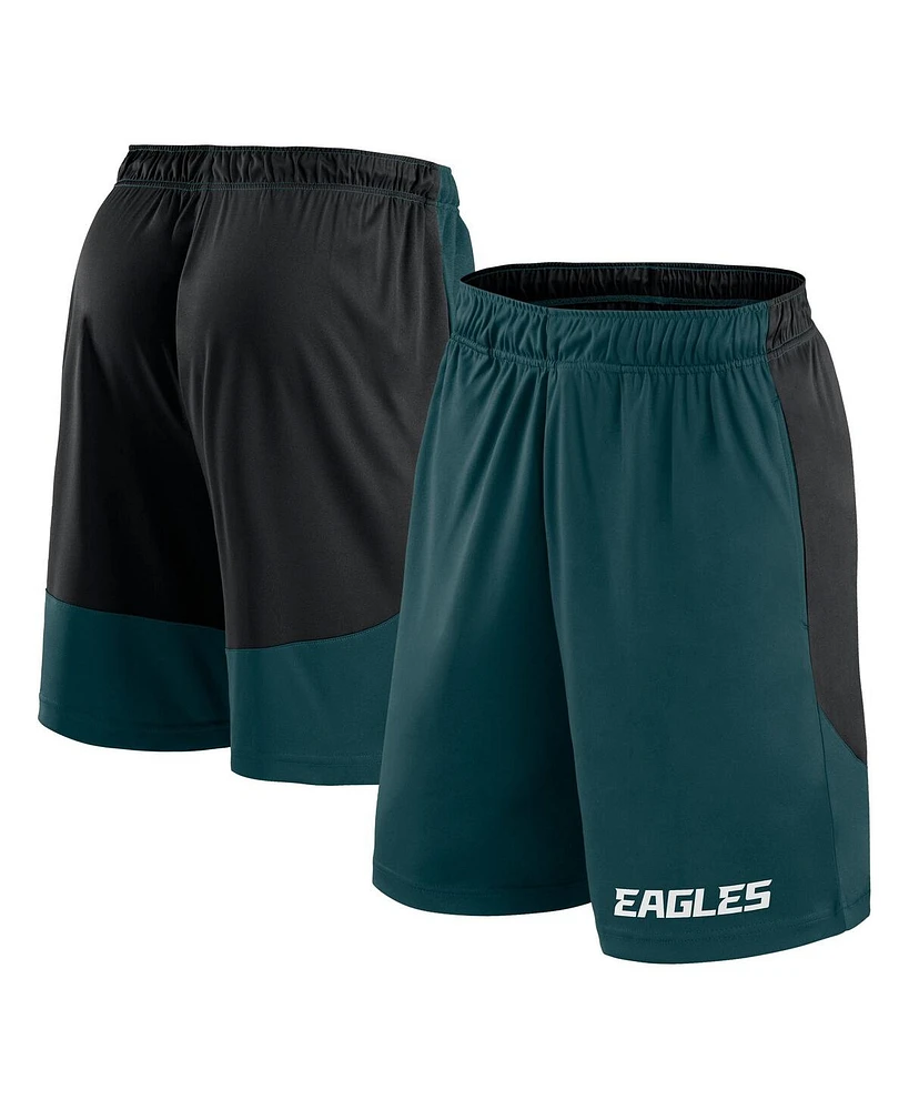 Fanatics Men's Green/Black Philadelphia Eagles Launch Shorts