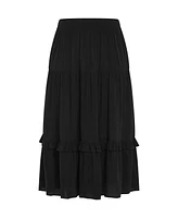 City Chic Plus Devine Beauty Plain Skirt