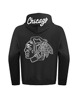 Pro Standard Men's Black Chicago Blackhawks Paint the City Pullover Hoodie