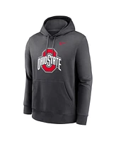 Nike Men's Anthracite Ohio State Buckeyes Primetime Evergreen Club Fleece Pullover Hoodie