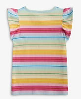 Epic Threads Toddler Girls Rib Flutter Stripe Tank Top, Exclusively at Macy's