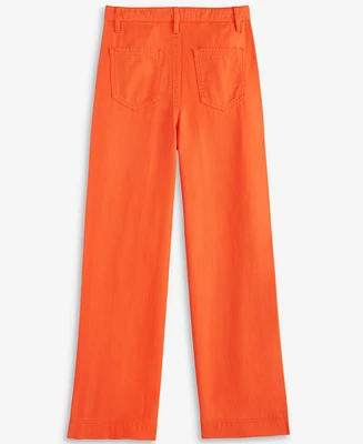Epic Threads Little & Big Girls Twill Patch-Pocket Wide-Leg Pants