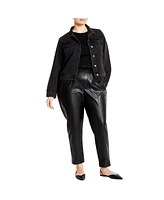 City Chic Plus Tia Denim Jacket