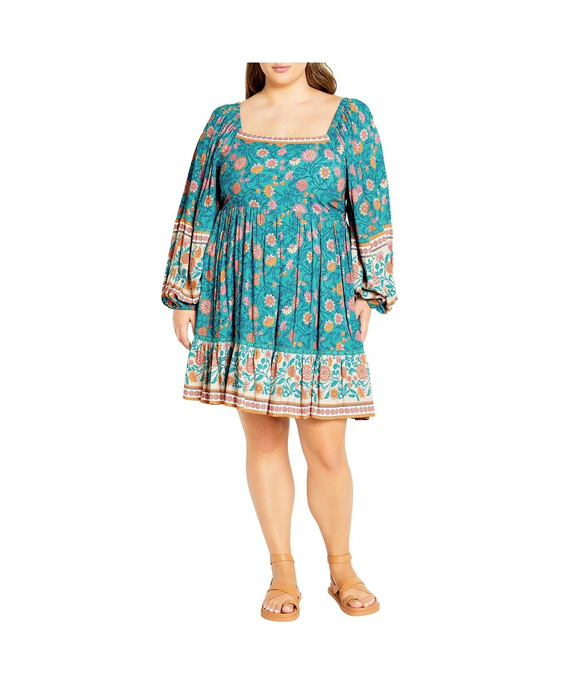 City Chic Plus Aurora Mini Dress