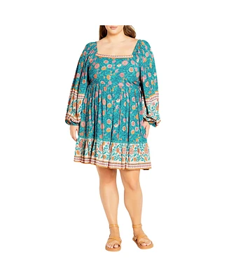 City Chic Plus Aurora Mini Dress