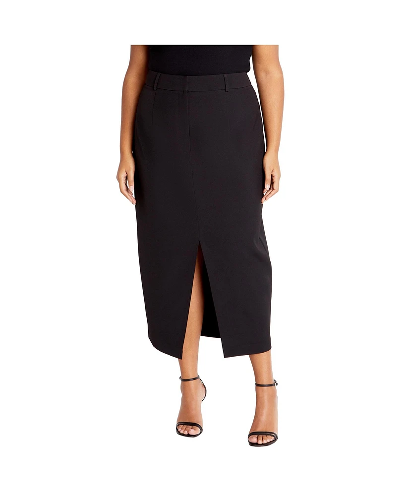 City Chic Plus Karter Skirt