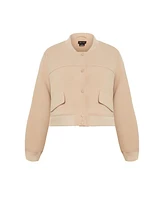 City Chic Plus Size Ivy Bomber Jacket