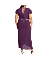 City Chic Plus Enya Maxi Dress