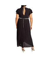 City Chic Plus Enya Maxi Dress