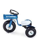 Tricam Ol' Blue Tractor Tricycle, 22" Steel Toddler Bike Kids Ride On Toy
