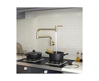 Casainc 1.8 Flow Wall Mount Swing Arm Folding Pot Filler Kitchen Faucet