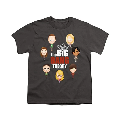 Big Bang Theory Boys Emojis Short Sleeve Juvenile Tee / T-Shirt