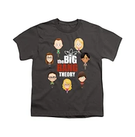 Big Bang Theory Boys Emojis Short Sleeve Juvenile Tee / T-Shirt