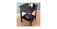 Slickblue 1-Drawer Bedroom Nightstand Contemporary End Table For Bedroom