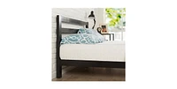 Slickblue Heavy Duty Metal Platform Bed Frame with Headboard and Wood Slats