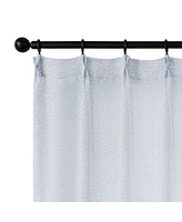 Awesome Home Madison Pinch Pleat Single Curtain Panel with Hooks and Rings