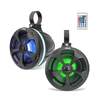 Pyle 5.25 Waterproof Bluetooth Off-Road Speaker System with Rgb Lights, 1000W