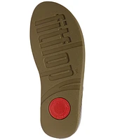 FitFlop Women's Halo Bead-Circle Metallic Toe-Post Sandals