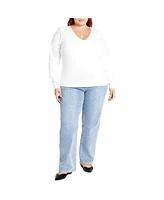 City Chic Plus Size Annie V Top