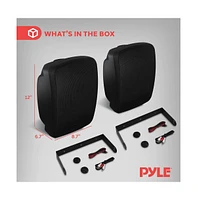 Pyle 6.5” Bluetooth Wireless Waterproof Speakers - 800W Max Power, 2-Way Full Range Stereo Sound, Marine Grade, Indoor/Outdoor Use