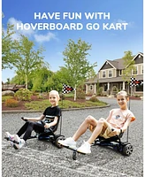 Gyroshoes Hoverboard Seat Attachment, Hover Board Accessory Go Kart Compatible with 6.5" 8" 10" Hoverboard, Hoverboard Go Kart for Kids and Adults wit