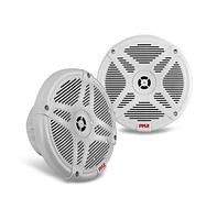 Pyle 6.5" Water-Resistant Rated Marine Speakers with Wireless Rf Streaming Support (Supplemental Speakers for Model: 'PLMRF65MW')