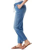 Gloria Vanderbilt Women's Anya Drawstring Straight-Leg Jeans