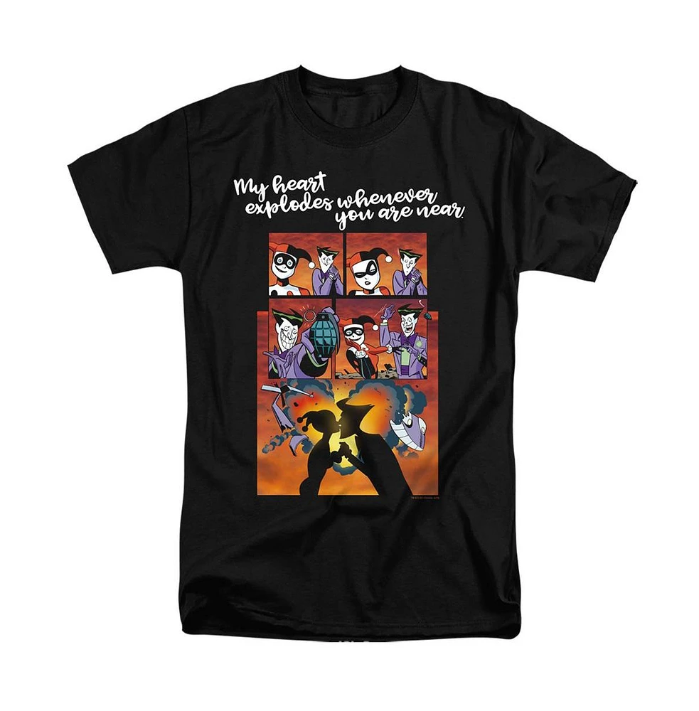 Batman Men's Explode Short Sleeve Adult Tee / T-Shirt