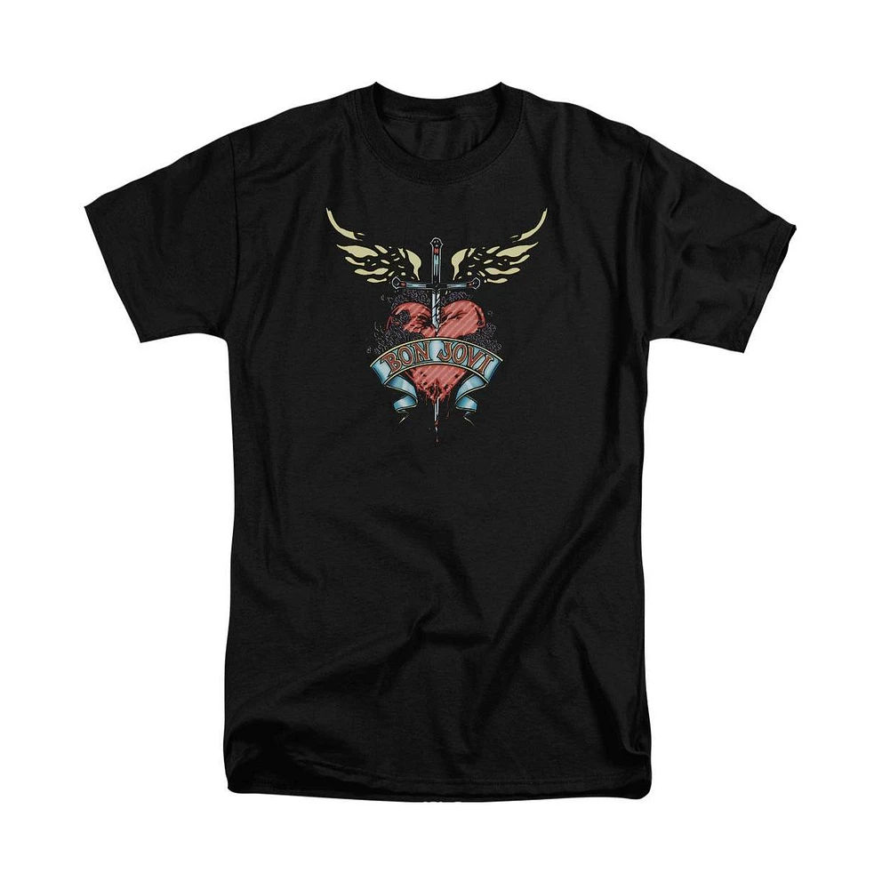 Bon Jovi Men's Daggered Short Sleeve Adult Tee / T-Shirt