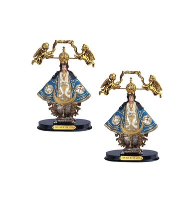 Fc Design "2-pc Set" 12"H Blue Our Lady of San Juan de Los Lagos Statue Our Lady of Saint John of The Lakes Holy Figurine Statue Ornament Home Room Of