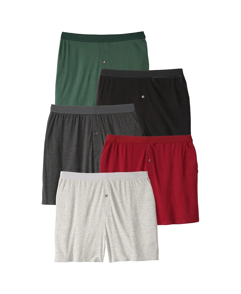 KingSize Big & Tall Cotton Boxers 5-Pack