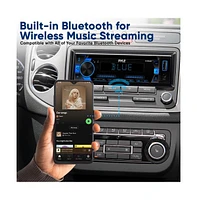 Pyle Single Din Bluetooth Cd/MP3 Stereo Receiver with Usb, Aux, Am/Fm Radio, 300W