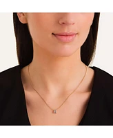 Rosefield Crystal Letter Necklace 14K Yellow Gold Plated Stainless Steel