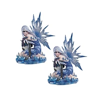 Fc Design "2-pc Set" 12"H Ice Fairy with Baby Gragon Figurine Statue Ornament Home Room Office Decor and Perfect Ideas for Housewarming, Holidays and