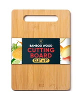 Bambusi Bamboo Wood Cutting Board Set - Chopping Board with Juice Groove for Meat, Cheese & Vegetables - Butcher Block, Cheese & Charcuterie Board