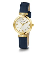 Guess Women's Analog Genuine Leather Watch