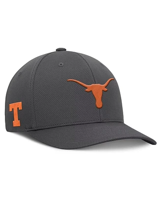 Top of the World Men's Charcoal Texas Longhorns Reflex Logo Flex Hat