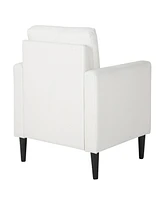 Lumisource 33" Wood Wendy Contemporary Arm Chair