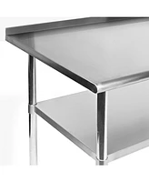 Slickblue Heavy Duty Stainless Steel 48 x 30 inch Kitchen Restaurant Prep Work Table