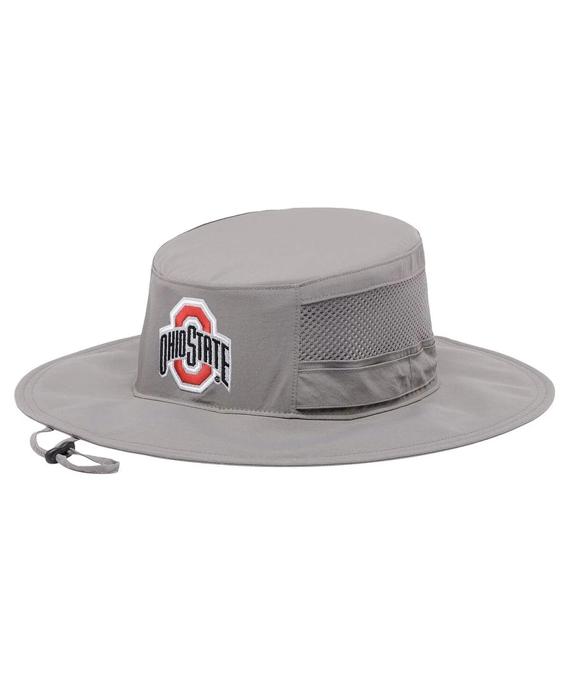 Columbia Men's Gray Ohio State Buckeyes Bora Bora Iii Omni-Shade Booney Hat