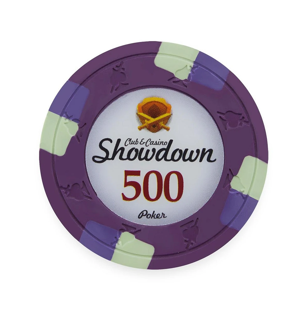 Slickblue Showdown Poker Chips (25-pack) - Clay Composite $500