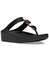 FitFlop Women's Fino Multi-Stone Leather Wedge Sandals