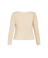 City Chic Plus Mysteria Top