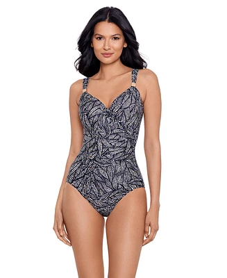 Miraclesuit Women's Shore Leave Siren Underwire Slimming One-Piece Swimsuit